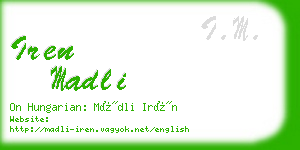 iren madli business card